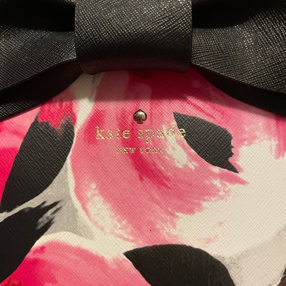 Kate Spade Clement Street Floral Pink and Black Tote Bag nwot - Picture 3 of 12